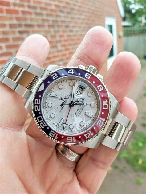 platinum meteorite rolex|Rolex gmt meteorite retail price.